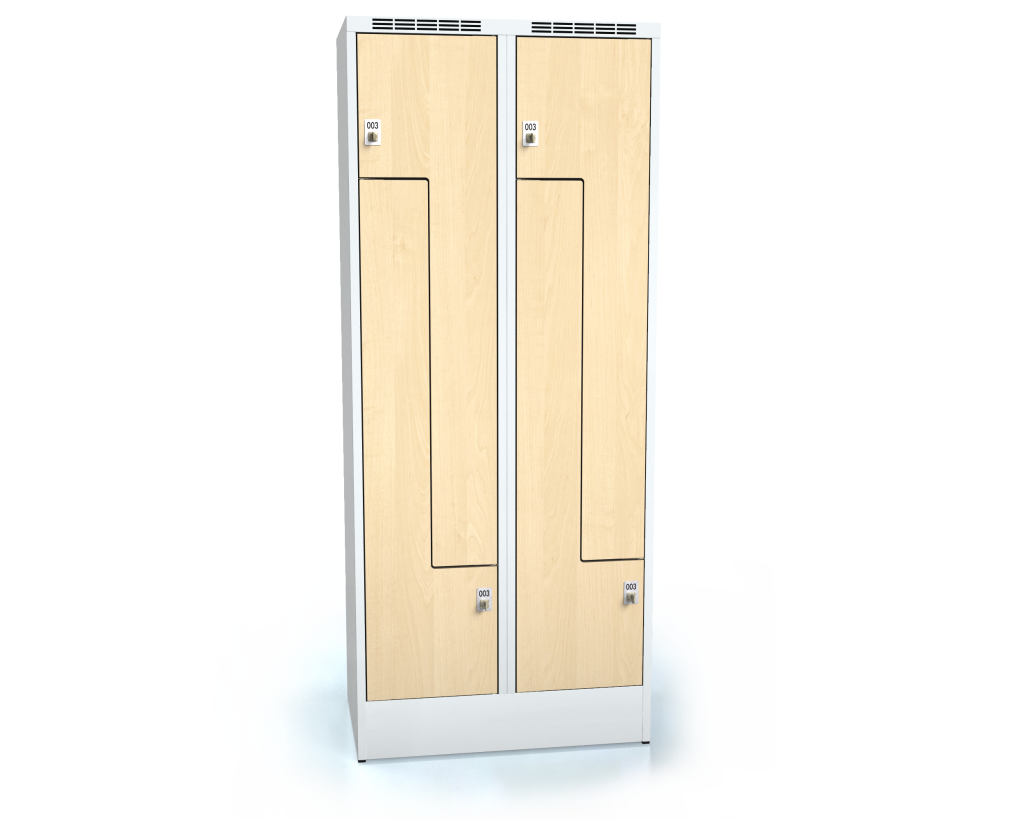 Cloakroom locker Z-shaped doors ALDERA 1920 x 800 x 500